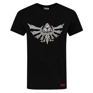 Legend Of Zelda Mens Logo Short-Sleeved T-Shirt / Black